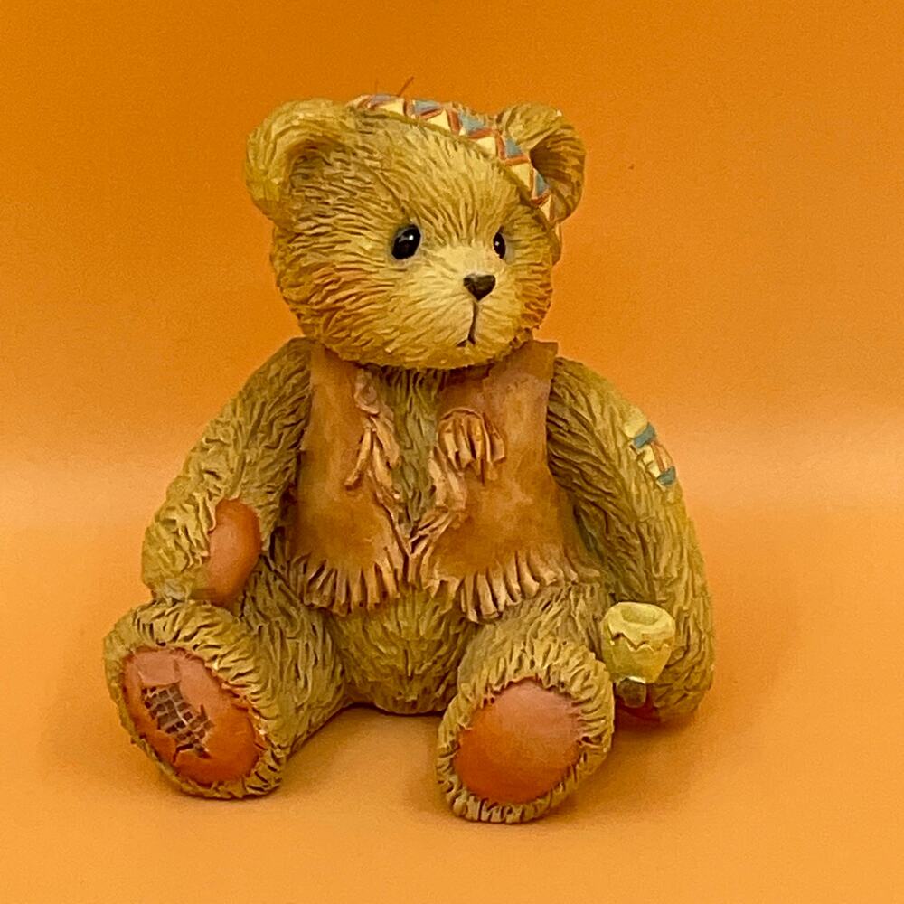 Cherished Teddies Bucky‎ 1993 How I Love Being Friends With You Hamilton Gifts